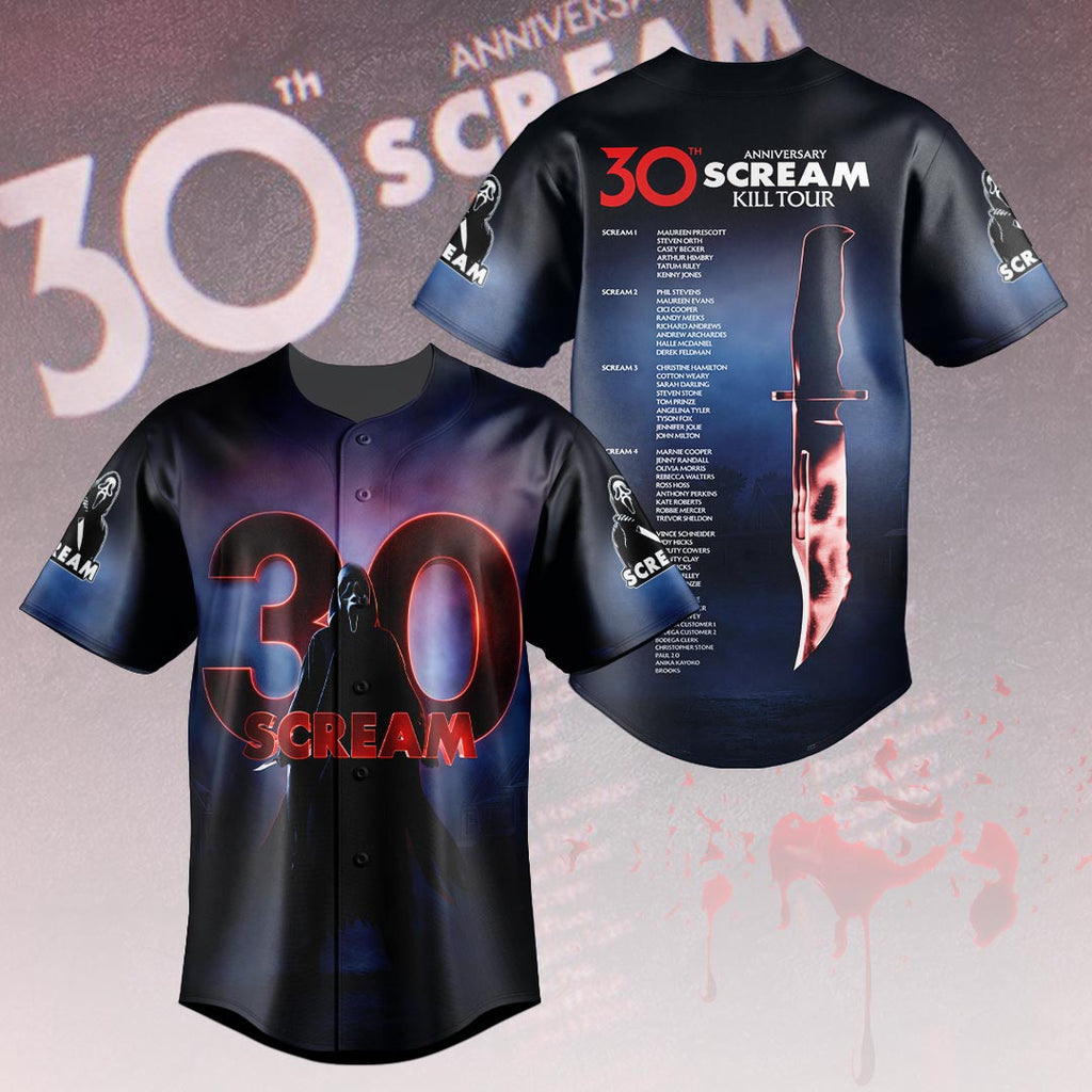 Scream 30th Anniversary Baseball Jersey – HOATT16416