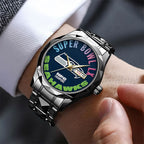Seattle Seahawks 2025 NFC Champions Alloy Luxury Quartz Watch – TANTN20638