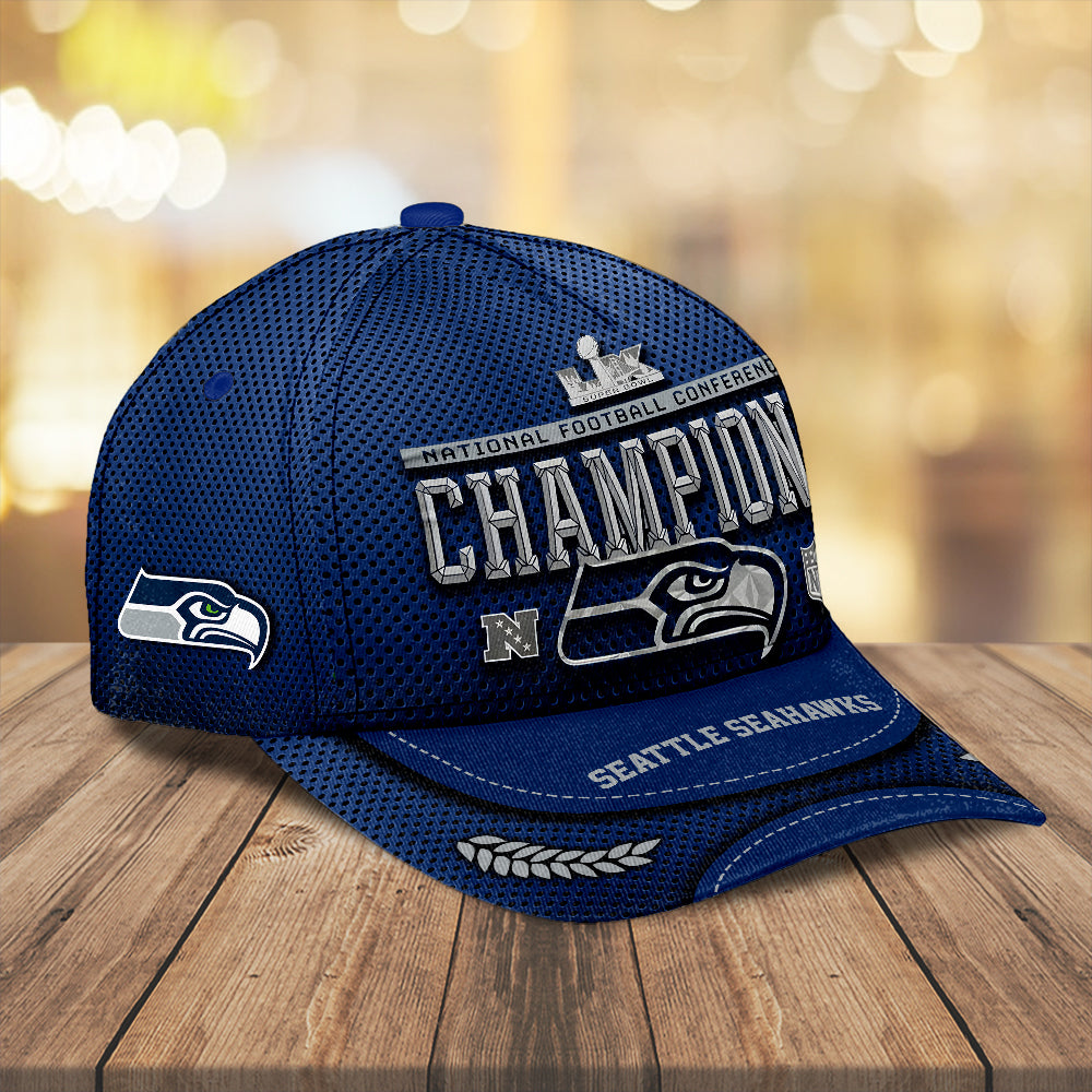 Seattle Seahawks 2025 NFC Champions Classic Cap – MAITM14680