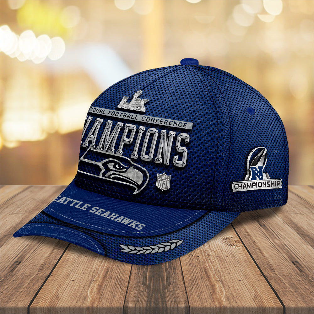 Seattle Seahawks 2025 NFC Champions Classic Cap – MAITM14680
