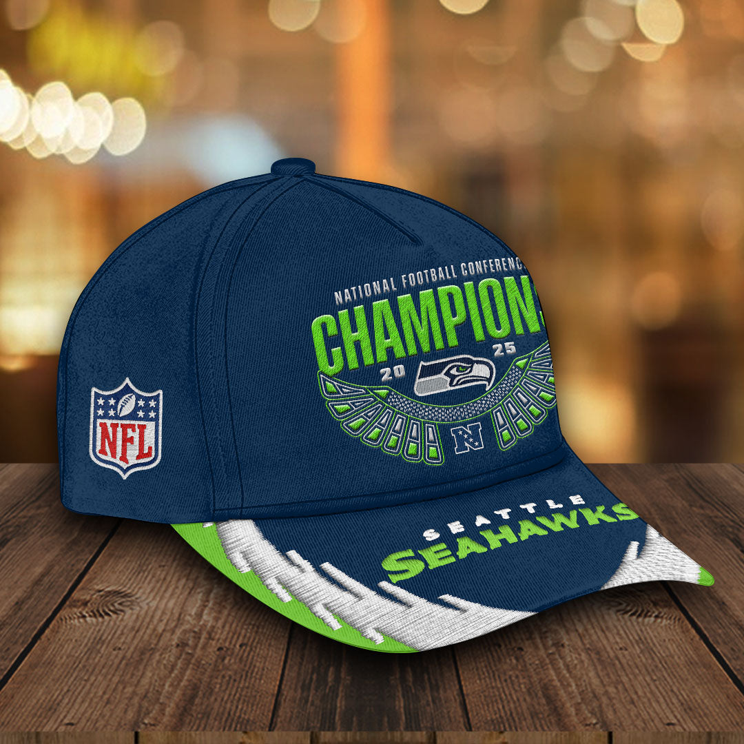 Seattle Seahawks 2025 NFC West Champions Classic Cap – HOATT16007