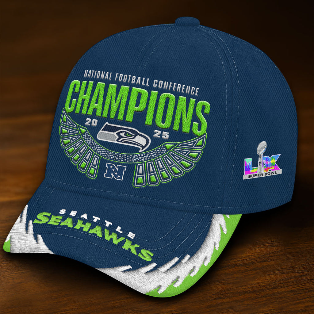 Seattle Seahawks 2025 NFC West Champions Classic Cap – HOATT16007