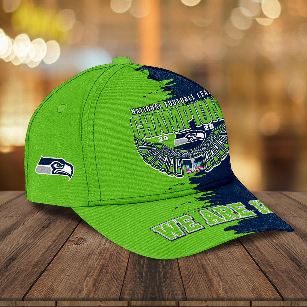Seattle Seahawks 2025 Super Bowl LX Champions Classic Cap – HOATT16357