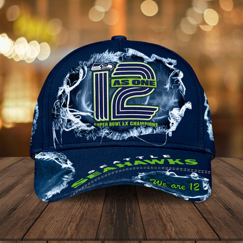 Seattle Seahawks 2025 Super Bowl LX Champions Classic Cap – HOATT16162