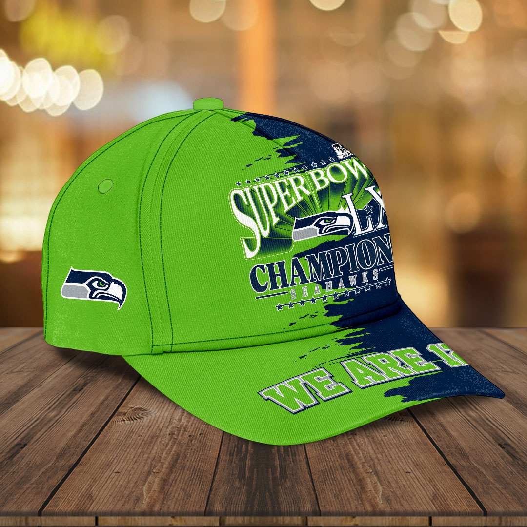 Seattle Seahawks 2025 Super Bowl LX Champions Classic Cap – HOATT16264