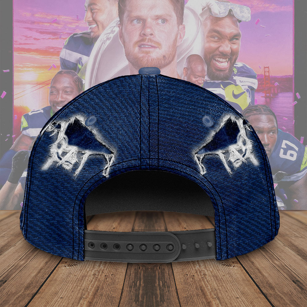 Seattle Seahawks 2025 Super Bowl LX Champions Classic Cap – TMTHU3994