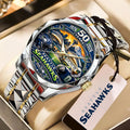 Seattle Seahawks 50 Years Alloy Luxury Quartz Watch – MAITM14795