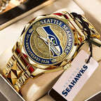 Seattle Seahawks 50th Anniversary Alloy Luxury Quartz Watch – MAITM14413