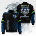 Seattle Seahawks 50th Anniversary 3D Bomber Jacket – TMTHU3712