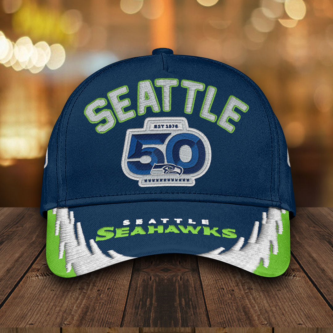 Seattle Seahawks 50th Anniversary Classic Cap – HOATT15713