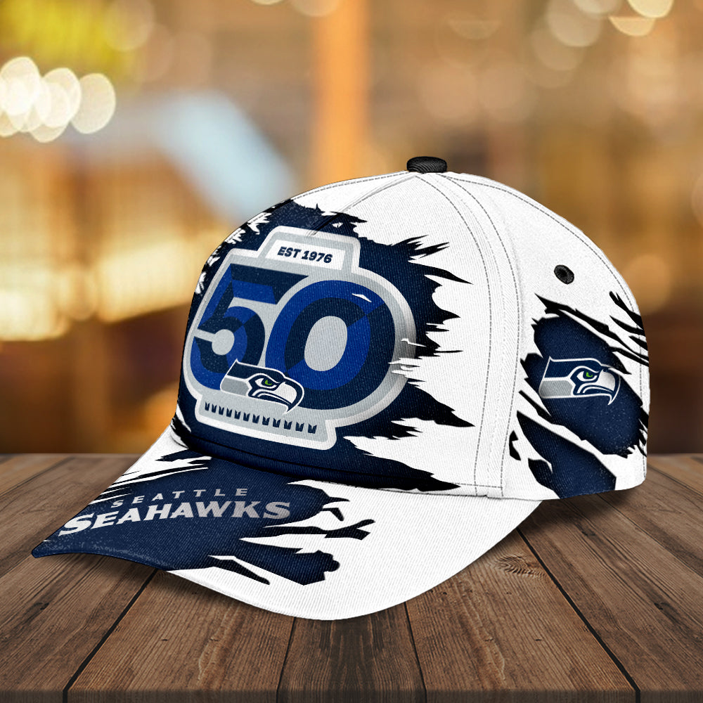 Seattle Seahawks 50th Anniversary Classic Cap – MAITM14449