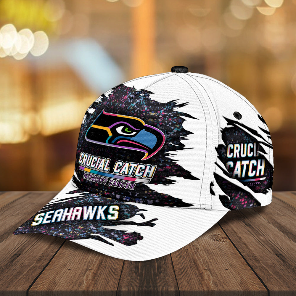 Seattle Seahawks x Crucial Catch Intercept Cancer Classic Cap – MAITM12975