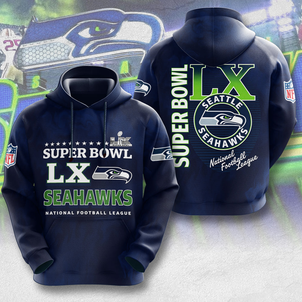 Seattle Seahawks Super Bowl LX 3D Apparel – MAITM14724