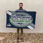 Seattle Seahawks Super Bowl LX Champions 3D Double-side House Flag – MAITM14875