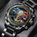 Seattle Seahawks x New England Patriots Super Bowl LX 2025 Black Stainless Steel Watch – TMTHU3473