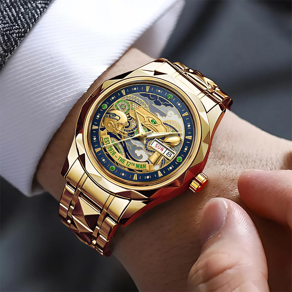 Seattle Seahawks Alloy Luxury Quartz Watch – TANTN20781