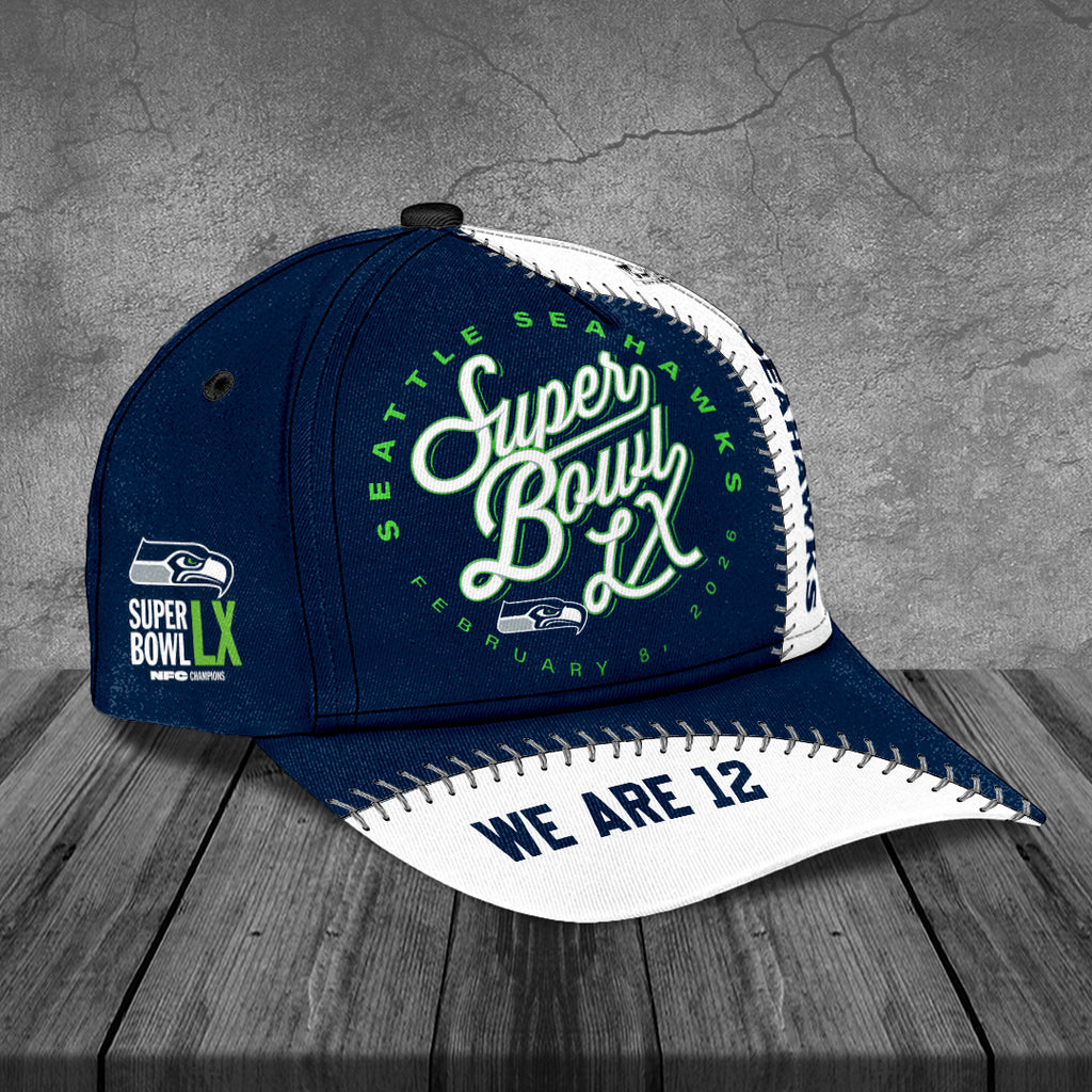 Seattle Seahawks 2025 Super Bowl LX Classic Cap – TANTN20662