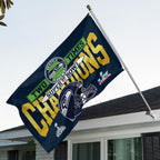 Seattle Seahawks 2025 Super Bowl LX Champions 3D Double-side House Flag – GNE5181