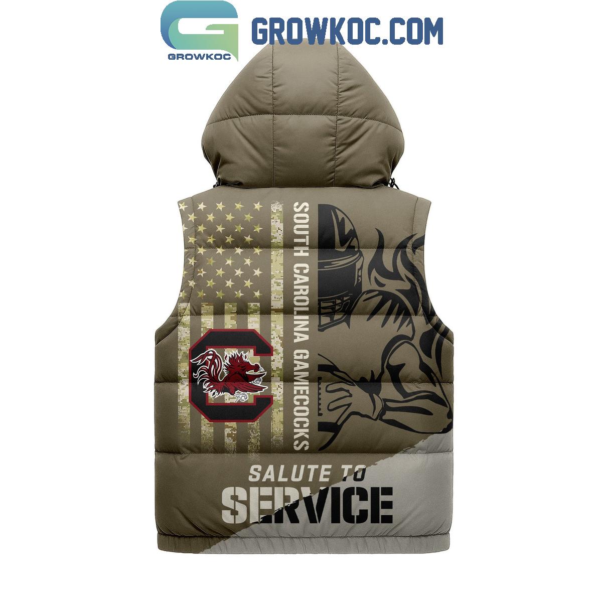South Carolina Gamecocks Salute To Service Sleeveless Puffer Jacket
