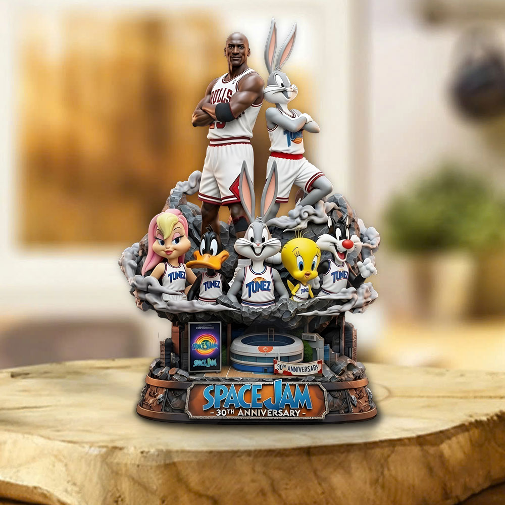 Space Jam 30th Anniversary Custom Shape Acrylic Plaque – TMTHU4254