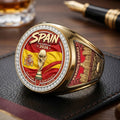 Spain National Team 2026 FIFA World Cup Champions 3D Engraved Ring – TMTHU7715