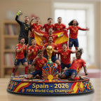 Spain National Team 2026 FIFA World Cup Champions Custom Shape Acrylic Plaque – TMTHU7721