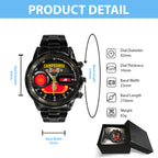 Spain National Team 2026 FIFA World Cup Champions Black Stainless Steel Watch – TANTN24478