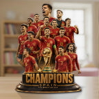 Spain National Team 2026 FIFA World Cup Champions Custom Shape Acrylic Plaque – GNE7700