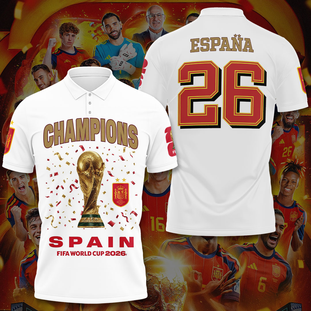Spain National Team 2026 FIFA World Cup Champions 3D Apparel – TANTN24370