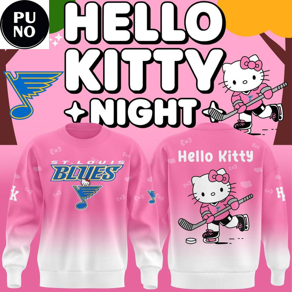 St. Louis Blues x Hello Kitty Night 2026 Hoodie T-Shirt
