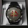 St. Louis Cardinals 143rd Anniversary 2025 Black Stainless Steel Watch – TANTN16201