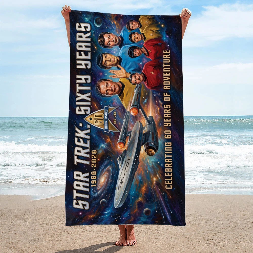 Star Trek 60th Anniversary Rectangle Beach Towel – TMTHU9184