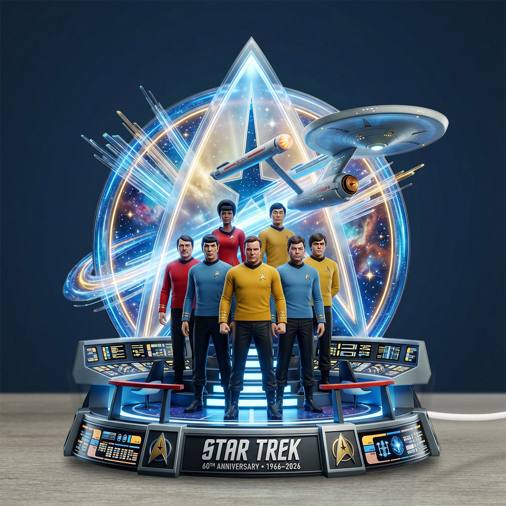 Star Trek 60th Anniversary 2026 Custom Shape Acrylic Light Box – TMTHU6630