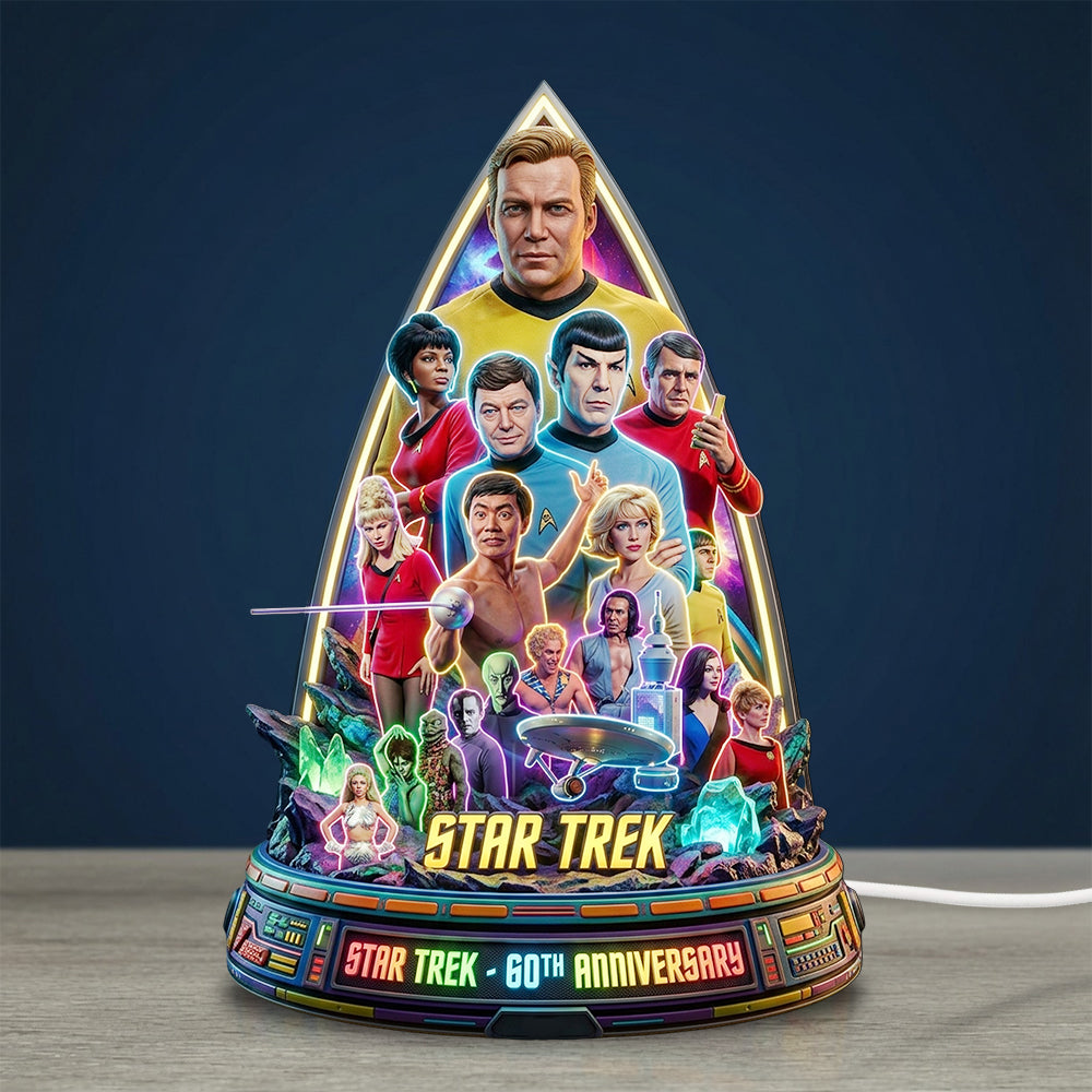 Star Trek 60th Anniversary 2026 Custom Shape Acrylic Light Box – TMTHU6659