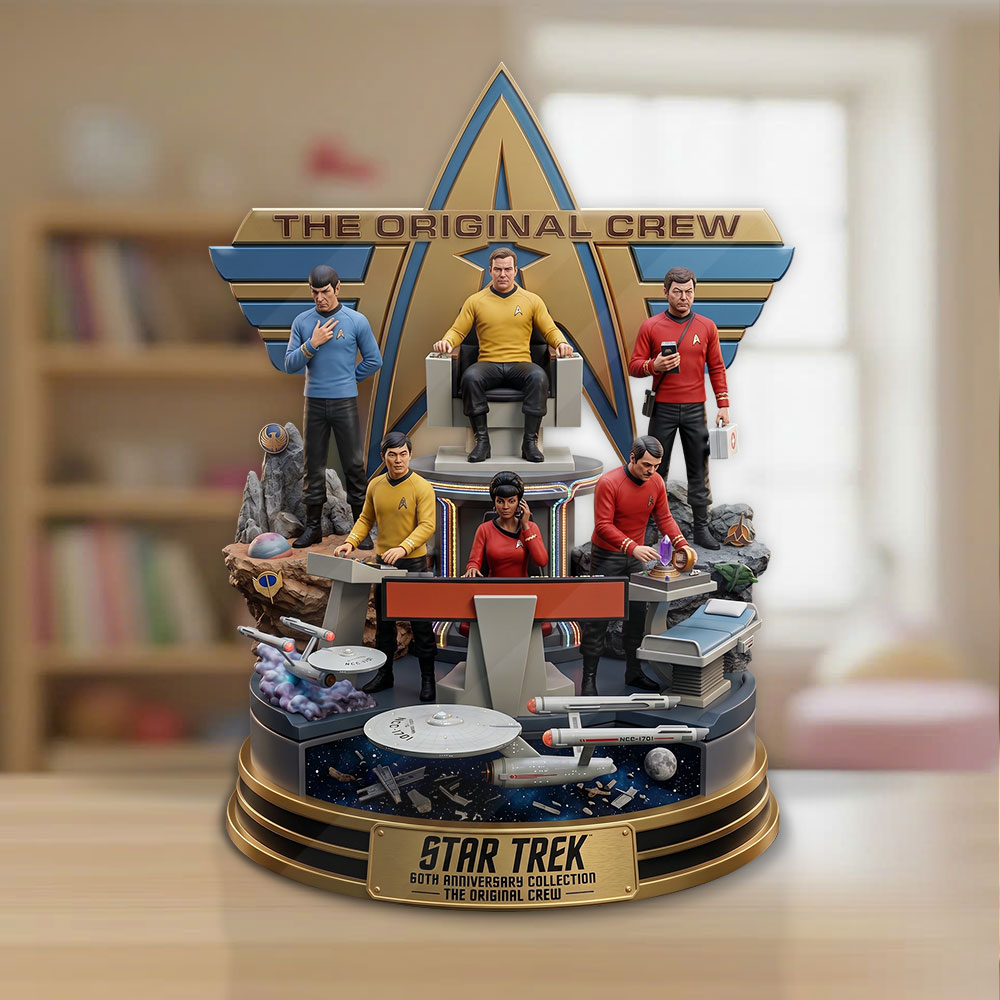 Star Trek 60th Anniversary 2026 Custom Shape Acrylic Plaque – TMTHU7462