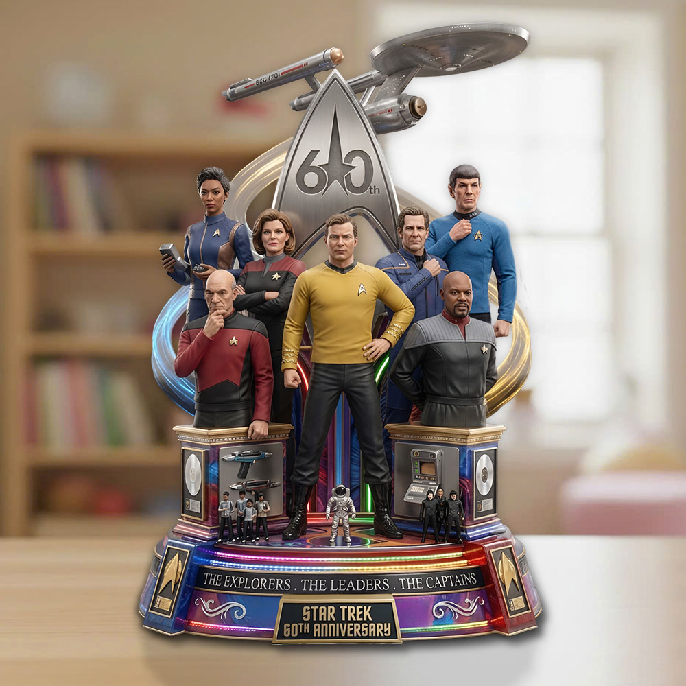 Star Trek 60th Anniversary 2026 Custom Shape Acrylic Plaque – TMTHU7682