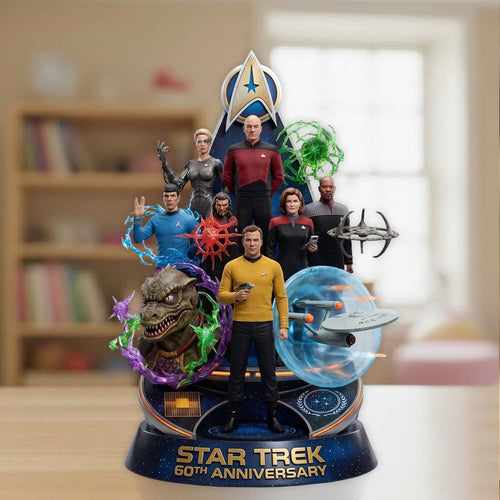 Star Trek 60th Anniversary 2026 Custom Shape Acrylic Plaque – TMTHU7691