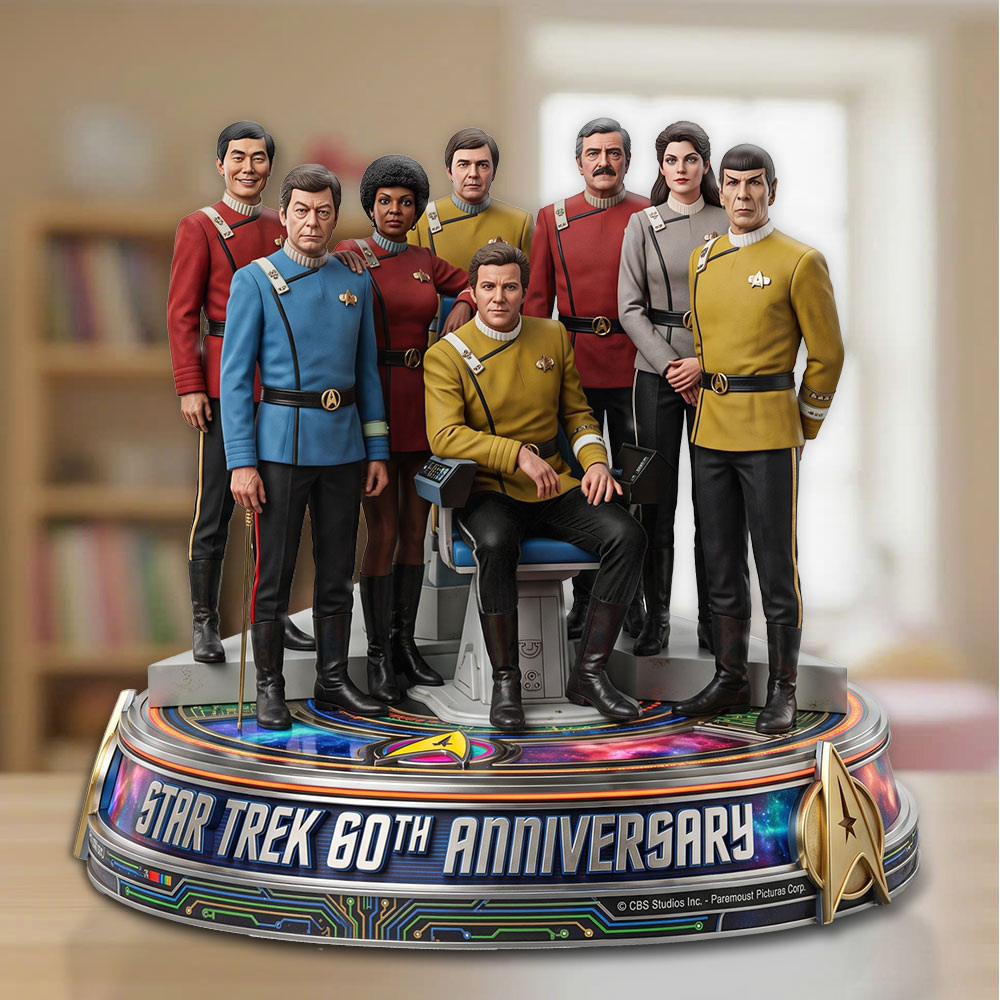 Star Trek 60th Anniversary Custom Shape Acrylic Plaque – TMTHU7762