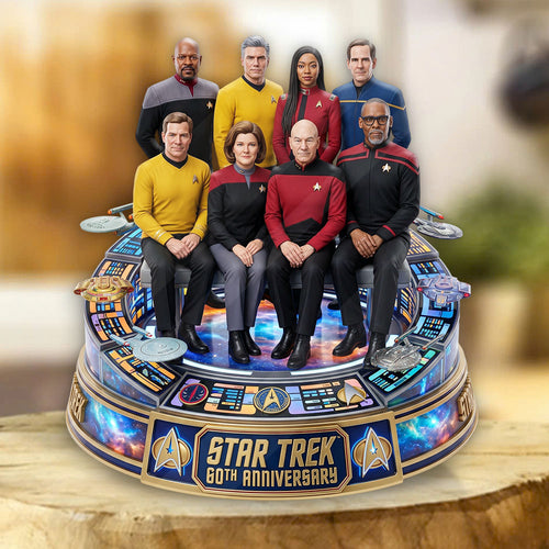 Star Trek 60th Anniversary 2026 Custom Shape Acrylic Plaque – TMTHU8149