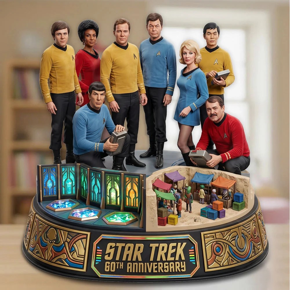 Star Trek 60th Anniversary 2026 Custom Shape Acrylic Plaque – TMTHU8783