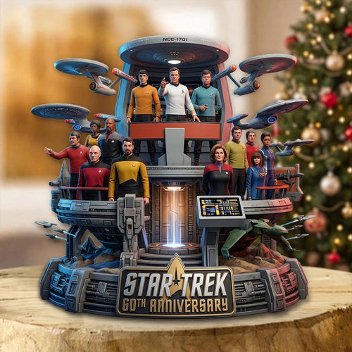Star Trek 60th Anniversary 2026 Custom Shape Acrylic Plaque – TMTHU9940