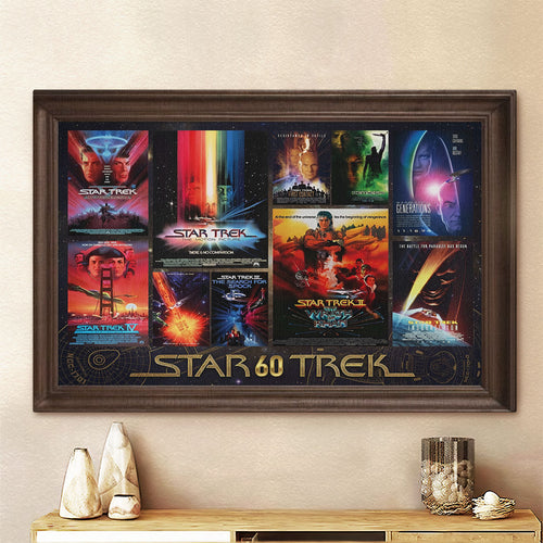 Star Trek 60th Anniversary 2026 Rectangle Canvas With Inner Frame – TMTHU5542