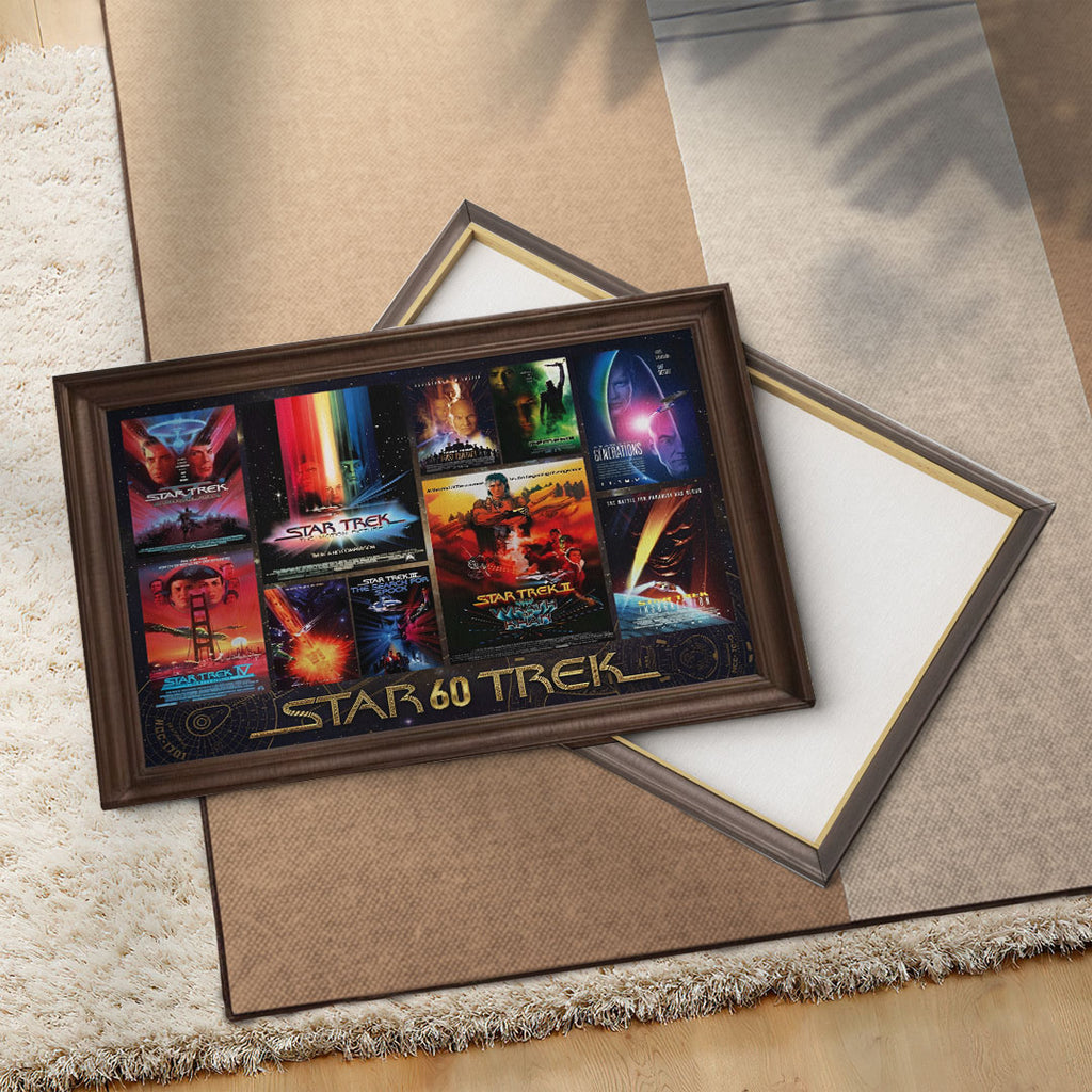 Star Trek 60th Anniversary 2026 Rectangle Canvas With Inner Frame – TMTHU5542
