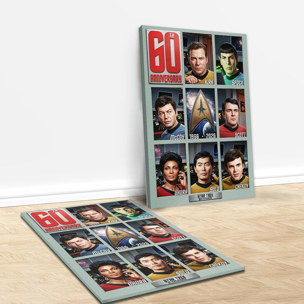 Star Trek 60th Anniversary 2026 Rectangle Canvas With Inner Frame – TMTHU6096