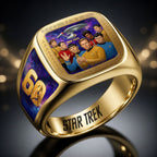 Star Trek 60th Anniversary 3D Engraved Ring – HOATT19783