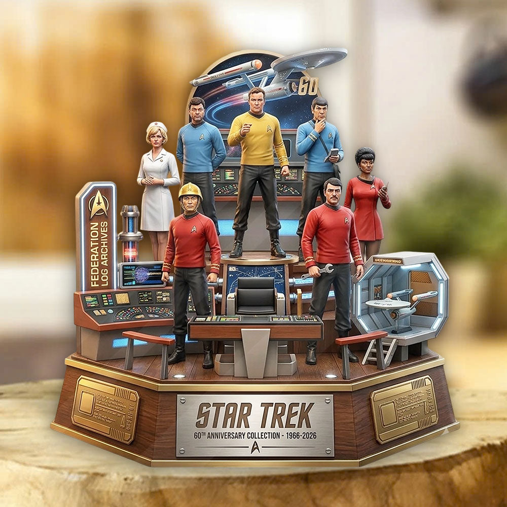 Star Trek 60th Anniversary Custom Shape Acrylic Plaque – TMTHU7627