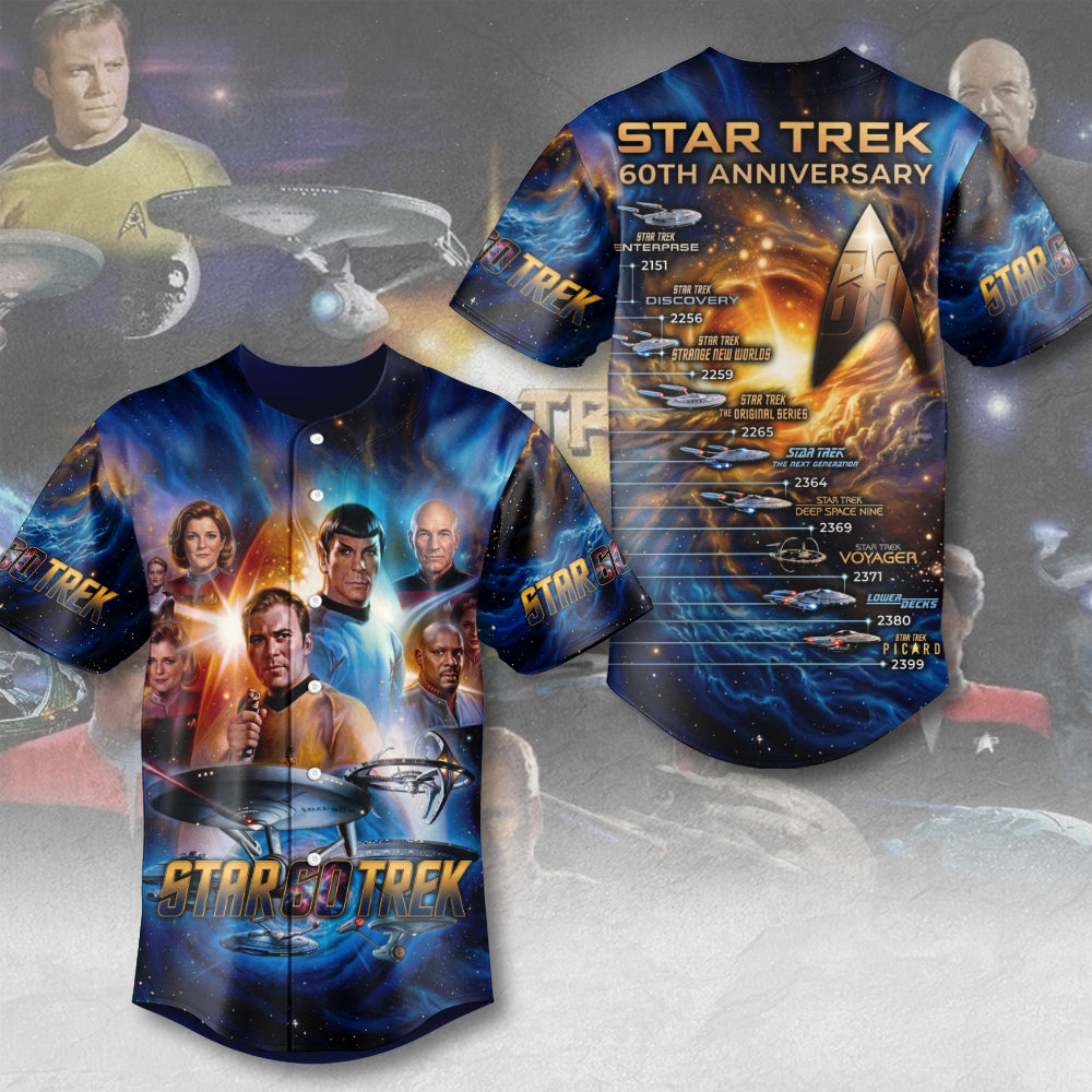 Star Trek 60th Anniversary Baseball Jersey – TMTHU8525