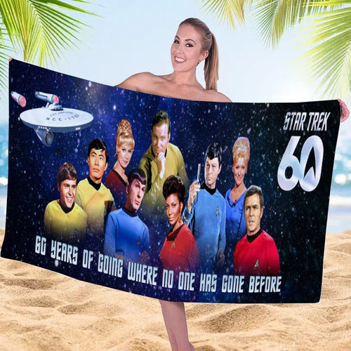 Star Trek 60th Anniversary Rectangle Beach Towel – TMTHU8686