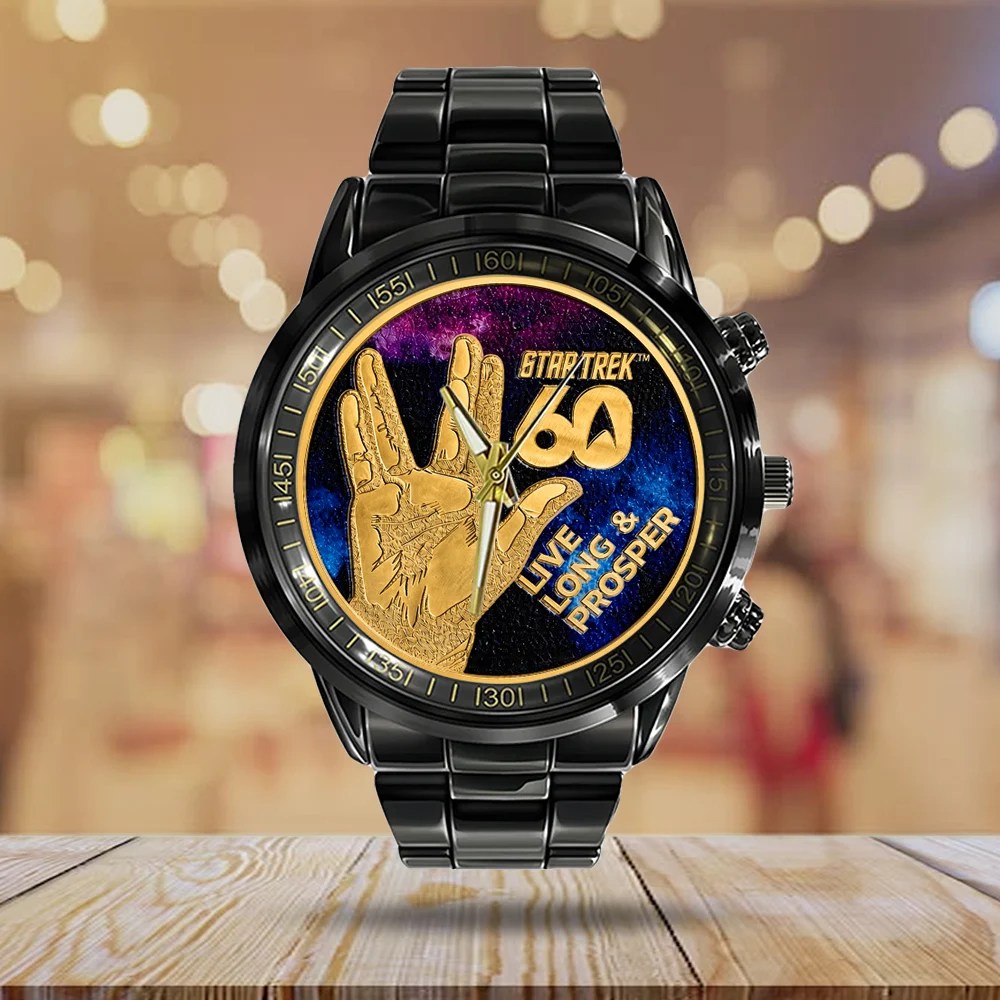 Star Trek 60th Anniversary Black Stainless Steel Watch – TMTHU9053