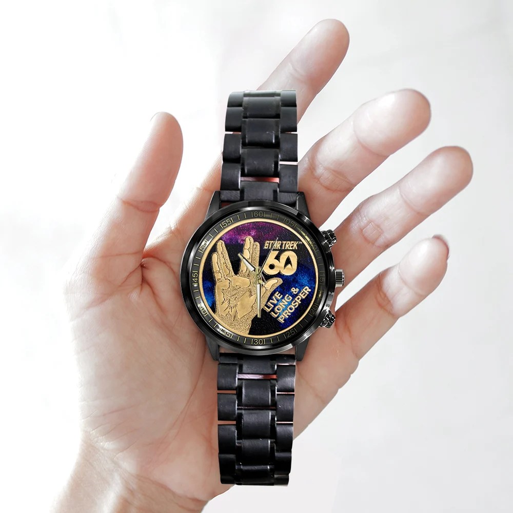 Star Trek 60th Anniversary Black Stainless Steel Watch – TMTHU9053